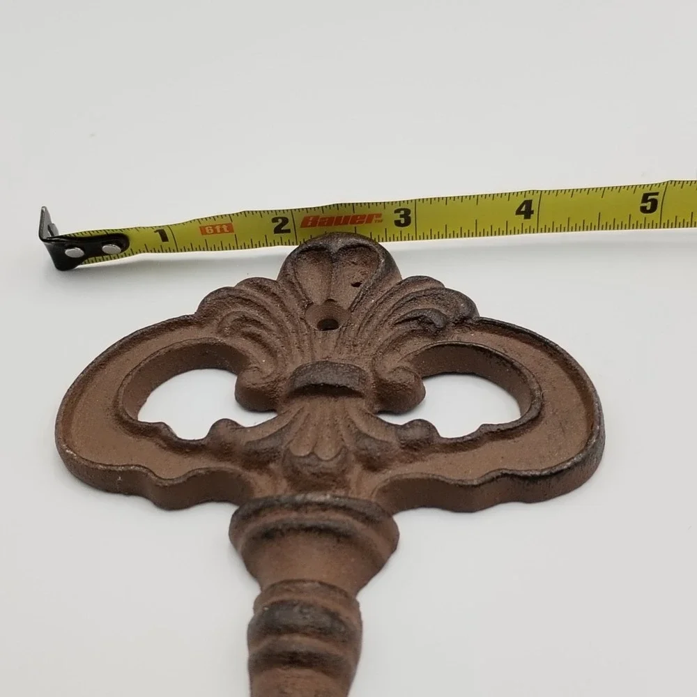 Antique Style Cast Iron Goodhealth Skeleton Key Wall‎ Hook Hanger Rustic Vintage